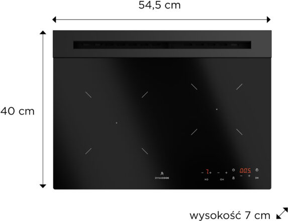 płyta gazowa szklana gaz pod szkłem Dynacook